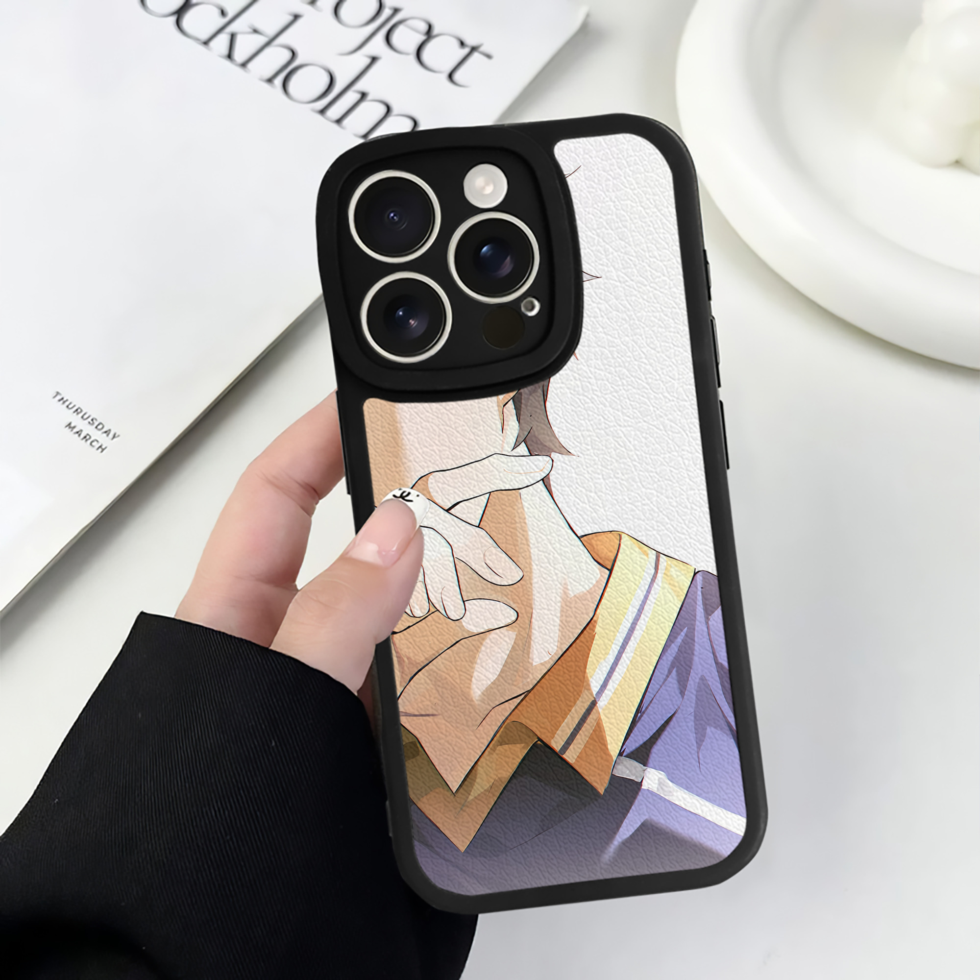 （画像用） ハイキュー!! Haikyu!! 【iPhone 16シリーズ対応】シリコンスマホケース（レザー調） 材質：シリコン